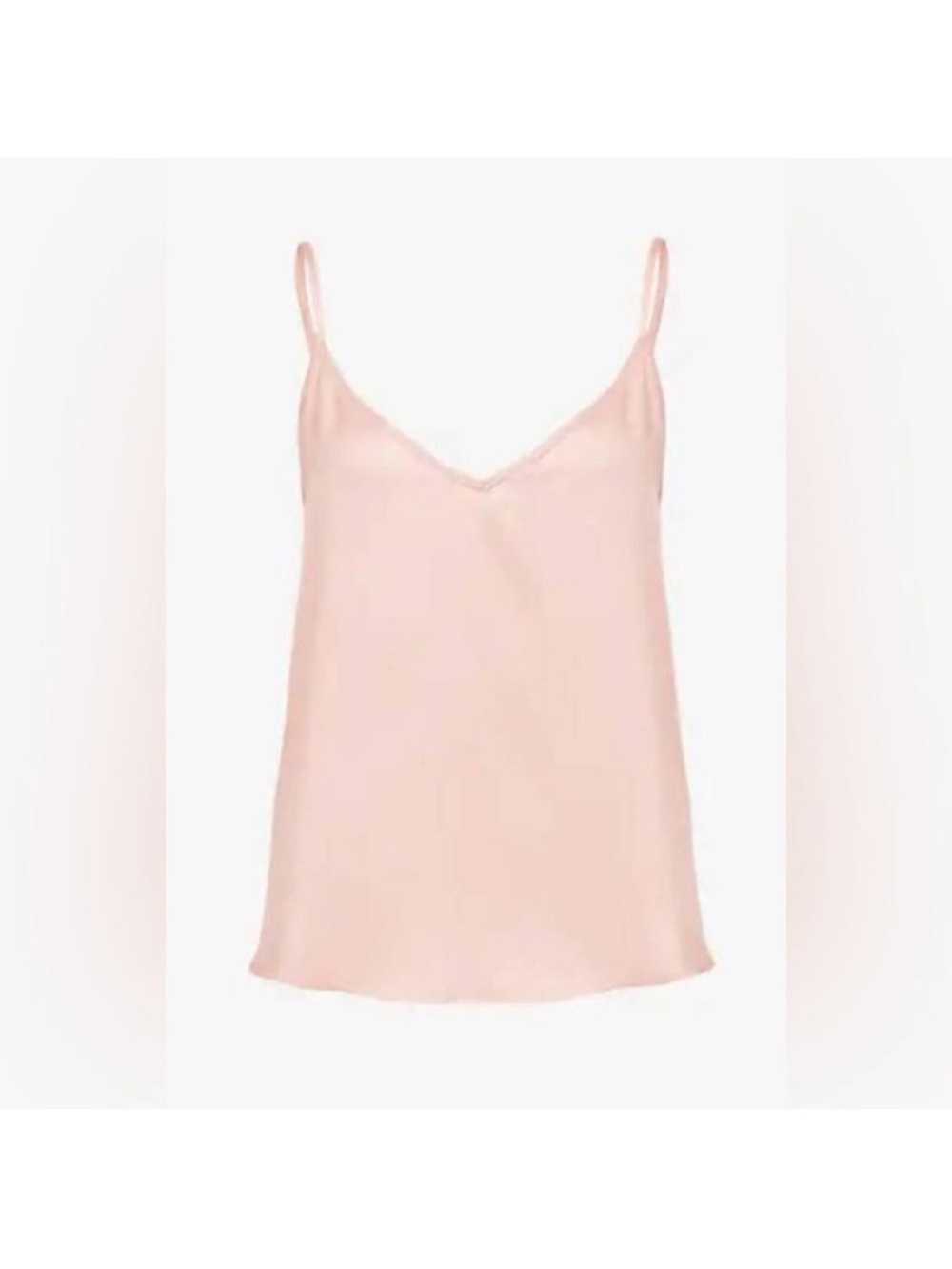 Nordstrom Ettitude 100% bamboo satin cami tank top light cloud pink new with tag